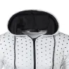 Warm hoodie with zipper - long sleeve - polka-dot printHoodies & Sweatshirt