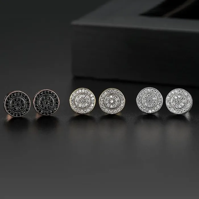 Elegant - small round crystal stud earringsEarrings