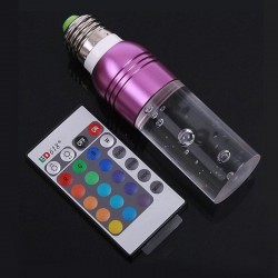 Acrylic crystal LED bulb - RGB - E27 - E14 - AC85 - 265V