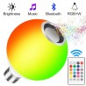 12W - E27 - RGB - LED bulb with Bluetooth speaker - remote control