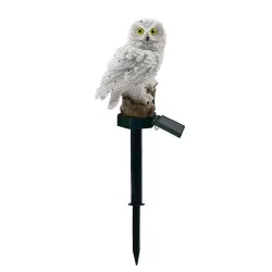 Owl shaped garden light with solar panel - LED - waterproofSolar lighting