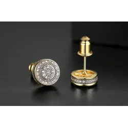 Elegant - small round crystal stud earringsEarrings