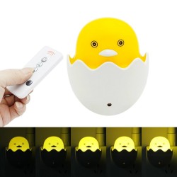 Yellow duck - LED night light - EU wall plug - control sensor - dimmable - remote controllerWall lights