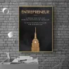ENTREPRENEUR - motivational quote - poster - canvas wall picturePlaques & Signs