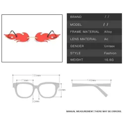 Sexy - vintage sunglasses - fire flamesSunglasses