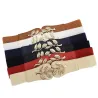 Fashionable elastic wide belt - leafs emblem buckleBelts