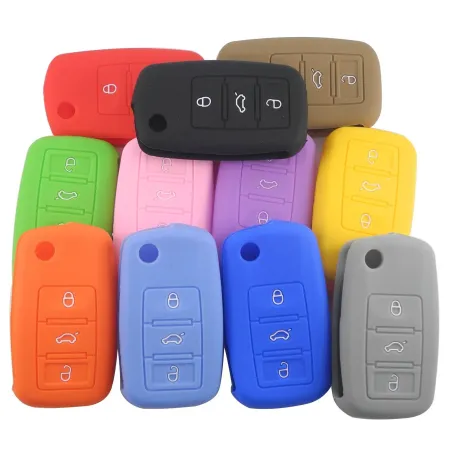 Silicone car key cover - Volkswagen Golf Bora Jetta POLO Passat - Skoda Superb Octavia Fabia - Seat Ibiza LeonKeys