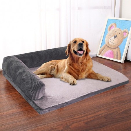 L-shaped pets bed - soft sleeping matBeds & mats
