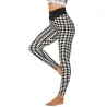 Stretchy long leggings - slimming - with lattice print - fitness - yogaFitness