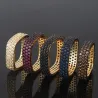 Elegant square ring with crystalsRings