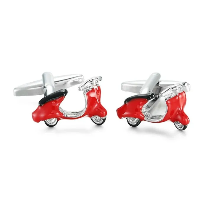 Enamel scooter - cufflinks - 2 piecesCufflinks