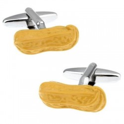 Yellow peanuts - cufflinks - 2 pieces