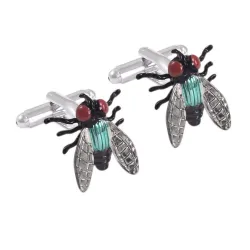 Cufflinks with flies - 2 piecesCufflinks