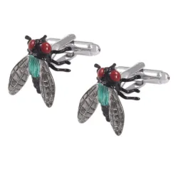 Cufflinks with flies - 2 piecesCufflinks