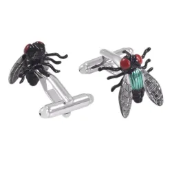 Cufflinks with flies - 2 piecesCufflinks