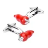 Cufflinks with red chili pepper - 2 piecesCufflinks