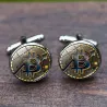 Cryptocurrency - round cufflinks - 2 piecesCufflinks