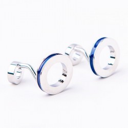 Double ring cufflinks - 2 pieces