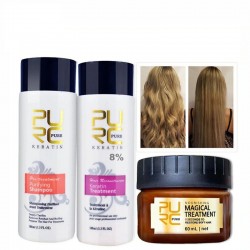 Straightening & repair damaged hair - Brazilian keratin treatment - shampoo - conditioner - mask - 3 pieces