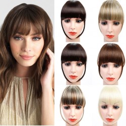 Synthetic hair fringe - with clip - volumising - extension - wig