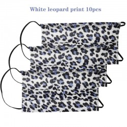 Mouth / face protective masks - disposable - 3-layer - leopard print - 10 - 50 - 100 pieces
