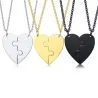Heart pendant with necklace - custom made engraved name - 2 piecesNecklaces