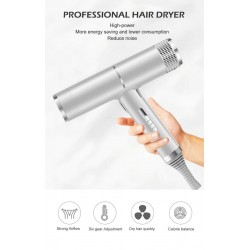 Professional hair dryer- ionic - grey - 220V