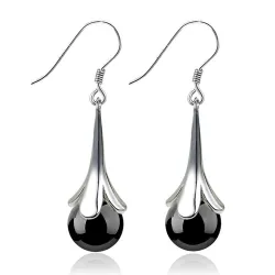Elegant long earrings with opalEarrings