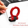 Universal car tow hook - ring shaped decorative stickerStickers