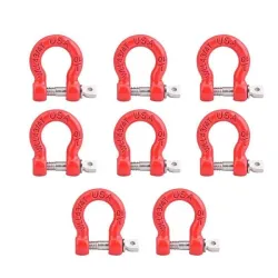 Front / rear bumper metal trailer hook - tow shackle - 8 piecesR/C car