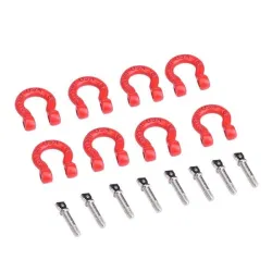 Front / rear bumper metal trailer hook - tow shackle - 8 piecesR/C car