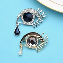 Crystal eye with a crystal waterdrop - broochBrooches