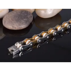 Bicycle chain bracelet - gold & silver - stainless steelBracelets