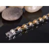 Bicycle chain bracelet - gold & silver - stainless steelBracelets
