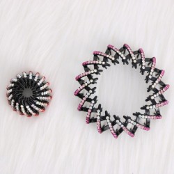 Crystal bun maker - ponytail decoration - hair clip - claw