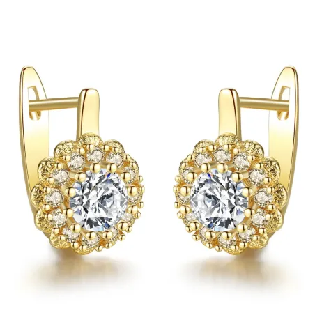 Crystal earrings - flower shapeEarrings