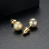 Gold metal ball - stud earringsEarrings