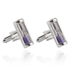Hourglass shaped cufflinksCufflinks