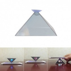 Mini phone projector - pyramid shape - 3D hologram