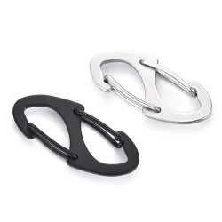 8-shaped carabiner clip - hiking - rock climbing - campingSurvival tools