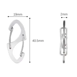 8-shaped carabiner clip - hiking - rock climbing - campingSurvival tools