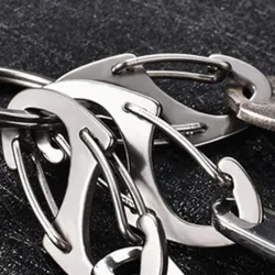 8-shaped carabiner clip - hiking - rock climbing - campingSurvival tools