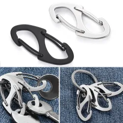 8-shaped carabiner clip - hiking - rock climbing - campingSurvival tools