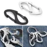 8-shaped carabiner clip - hiking - rock climbing - campingSurvival tools