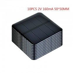 Solar panel - for charging Smartphones / batteries - 2V - 160mA - 50 * 50mm - 10 pieces