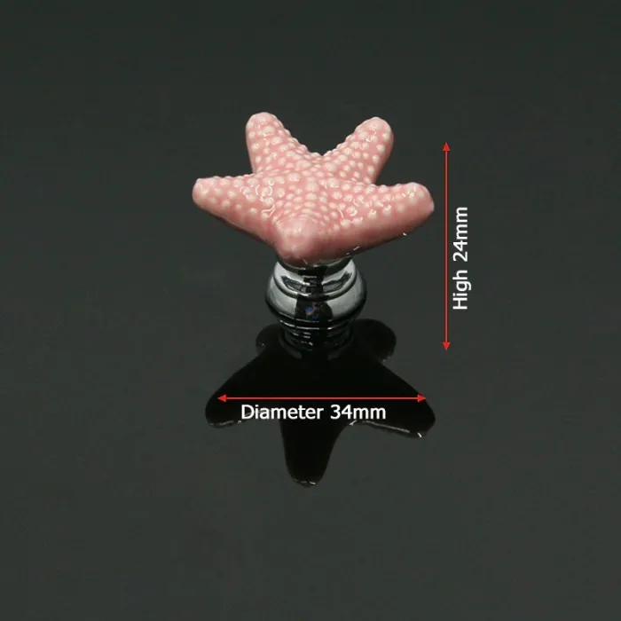Starfish shaped furniture knobs - ceramic handlesFurniture