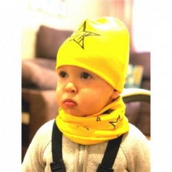 Cotton hat & scarf - set for girls / boys - stars / snowflakes / swans