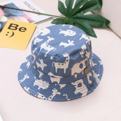 Summer bucket hat - with adjustable strings - for girls / boys - animal print