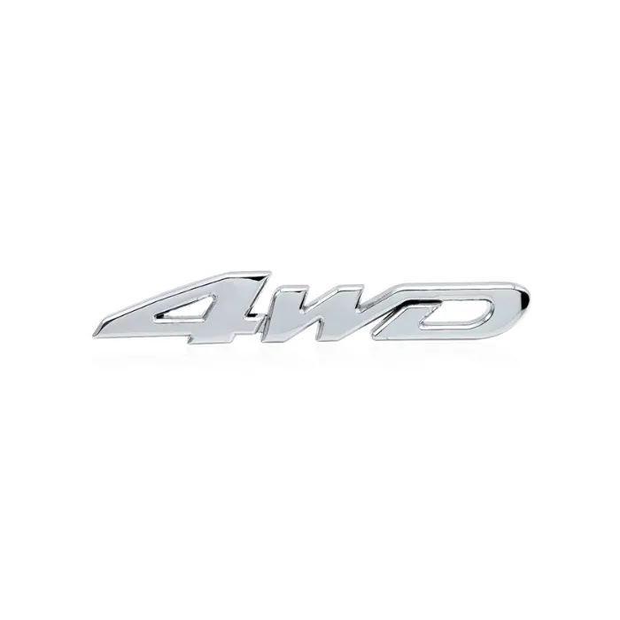 4WD chrome car stickerStickers