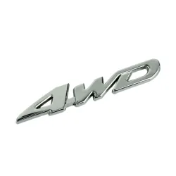 4WD chrome car stickerStickers
